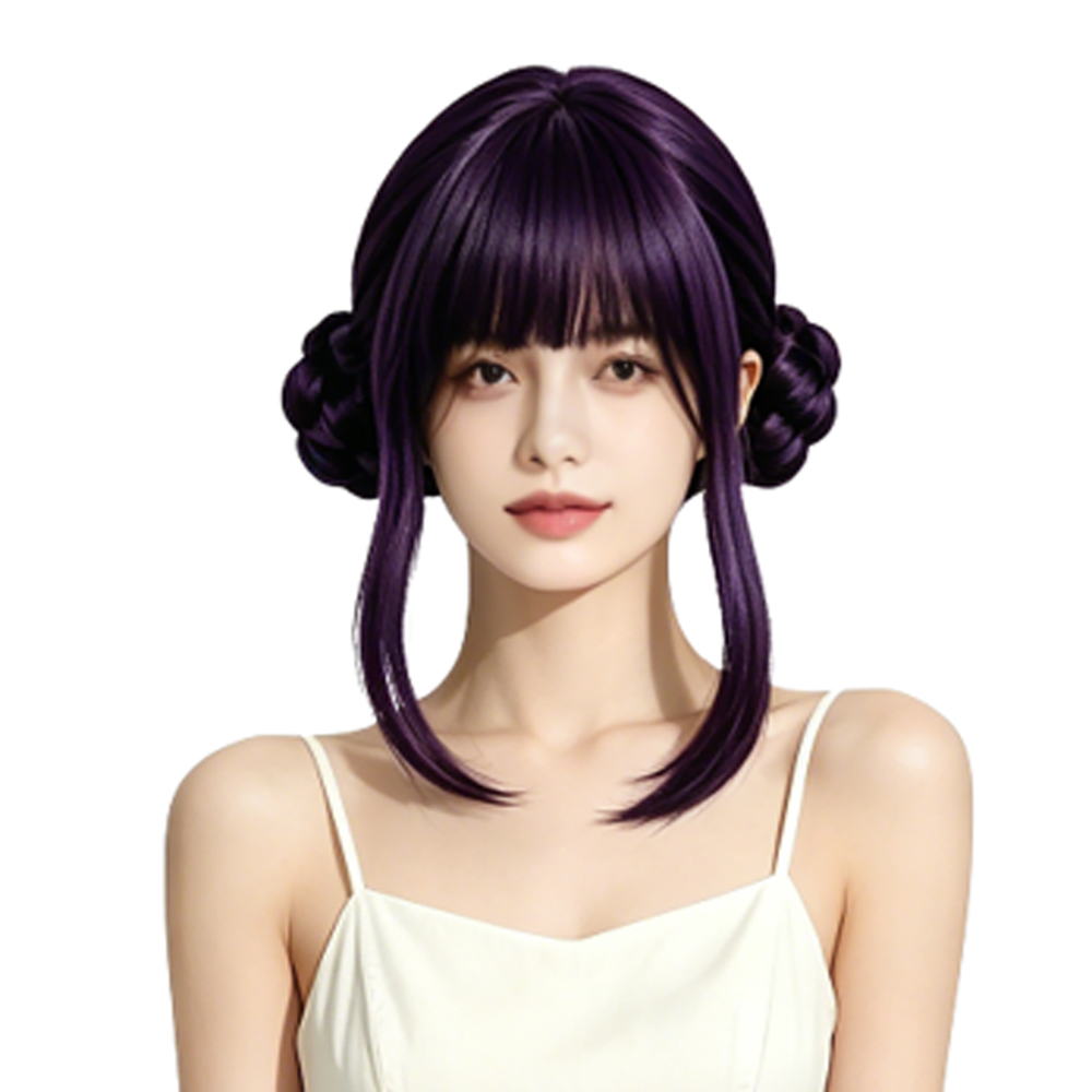 Daily Wear Dark Purple/Black S - Synthetic Braided Wigs For Black Women recension och pris