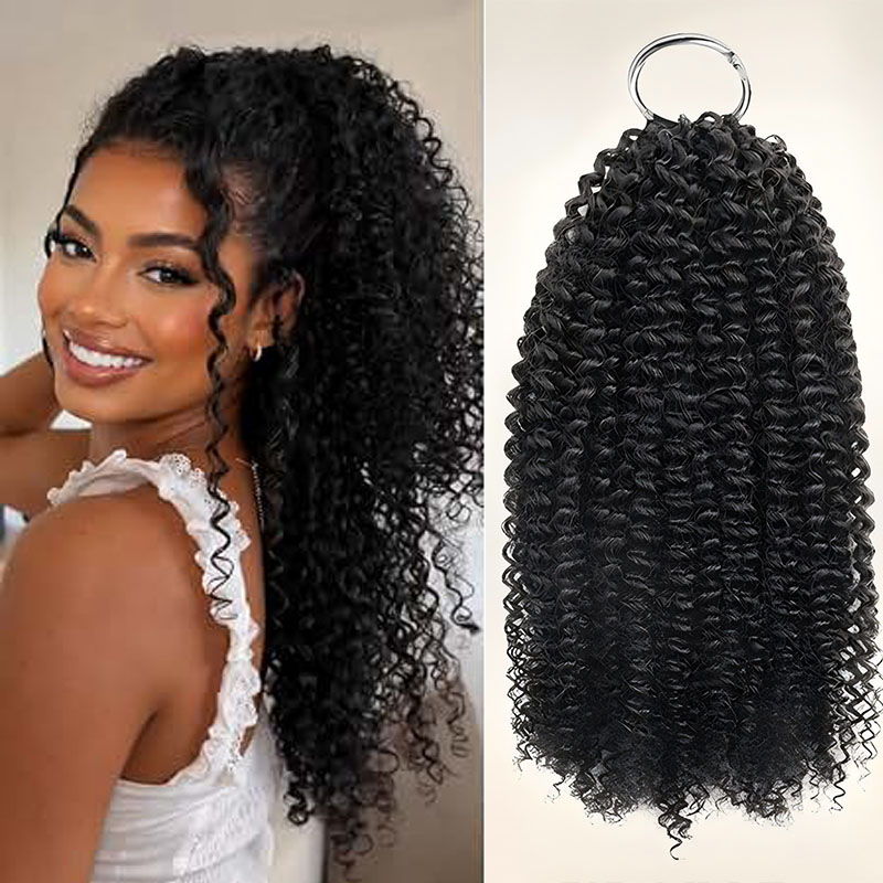 Jerry Curly Human Crochet Hair - Hair Bundles recension och pris