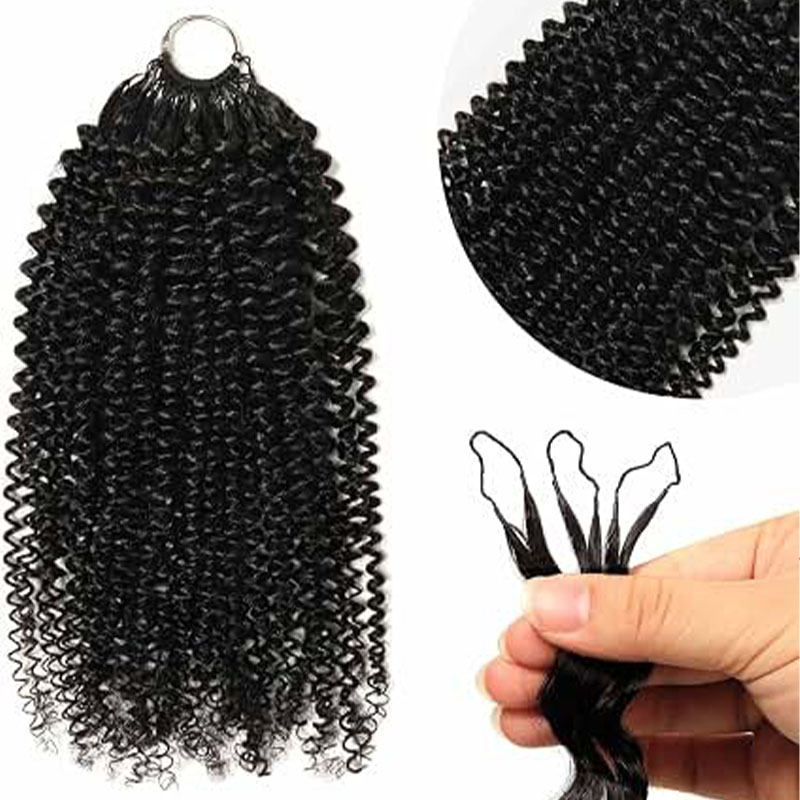 Jerry Curly Human Crochet Hair - Hair Bundles recension och pris