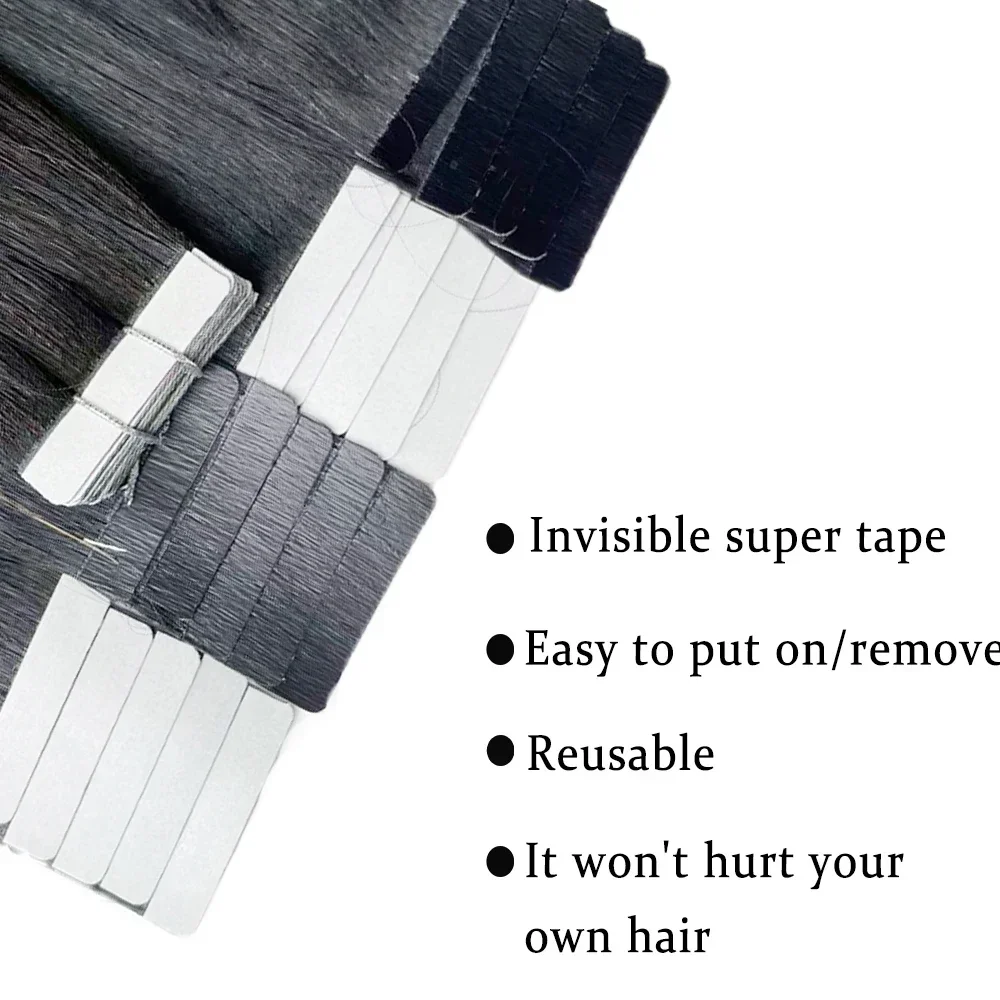 Tape In 100% Real Remy Human H - Invisible Tape In Extensions Real Hair recension och pris