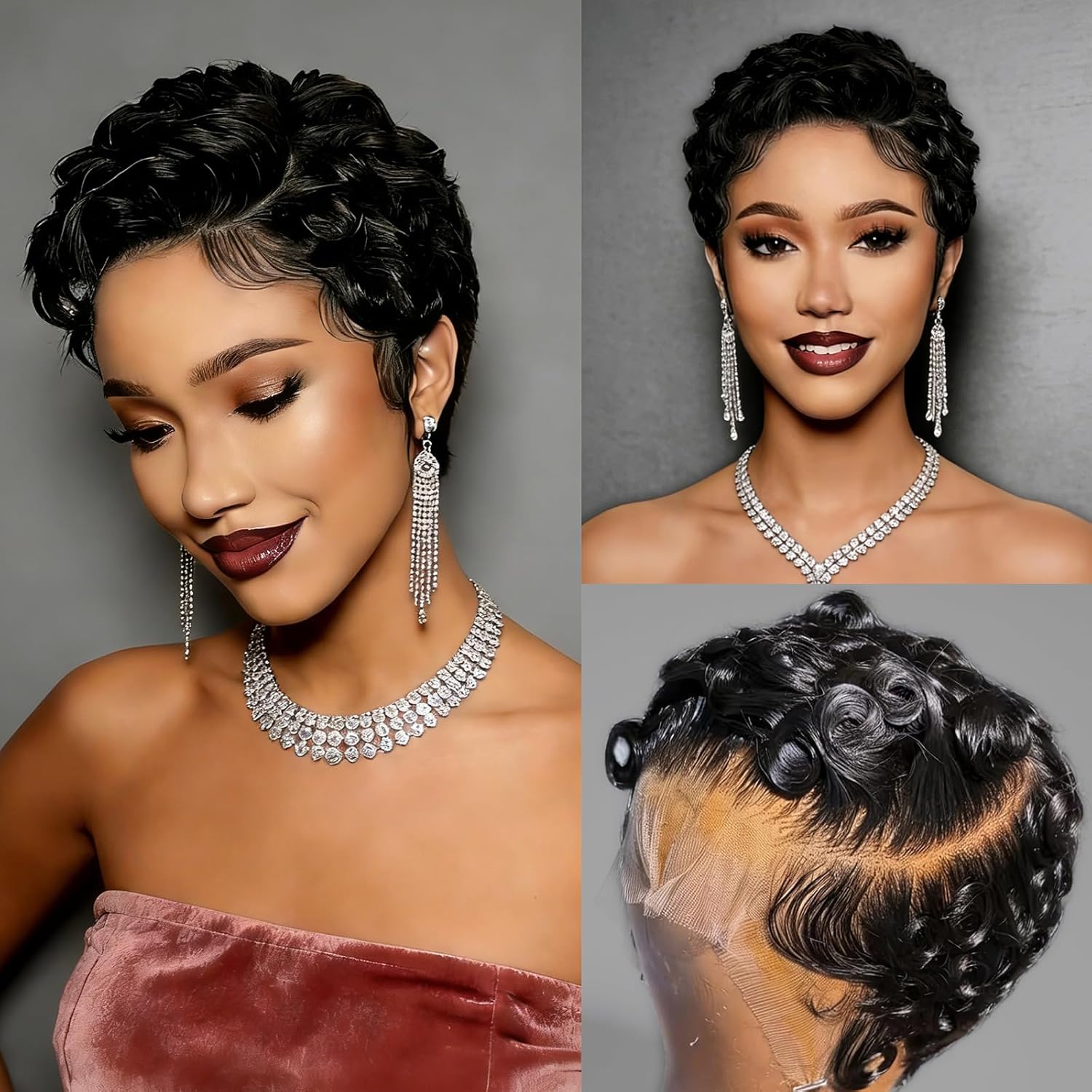 13x4 Lace Front Short Bob Pixi - Pre Parted 13X4 Lace Front Bob Wig recension och pris