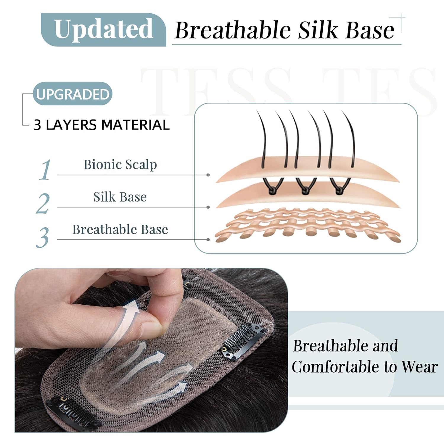 100% Remy Human Hair Toppers f - Seamless Clip In Hair Extensions Human Hair recension och pris