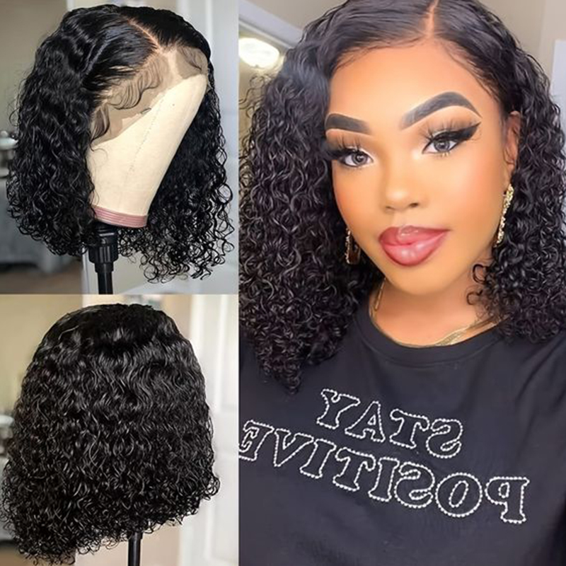 Deep Wave Wigs Human Hair 180  - Glueless Wear And Go Human Hair Wig recension och pris