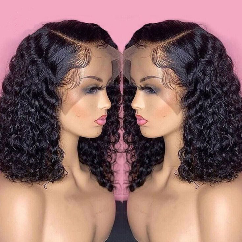 Deep Wave Wigs Human Hair 180  - Glueless Wear And Go Human Hair Wig recension och pris