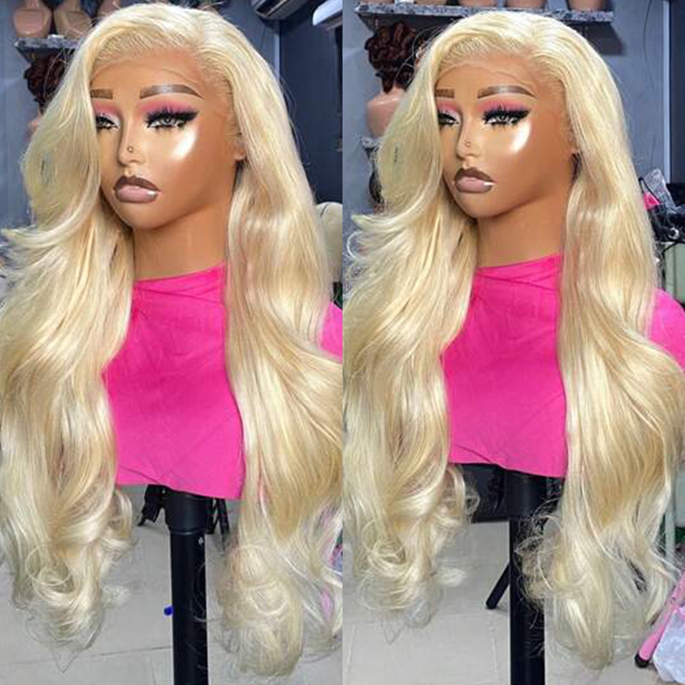 Invisible Drawstring 360 Hd La - 613 Blonde Body Wave Lace Front Wig recension och pris